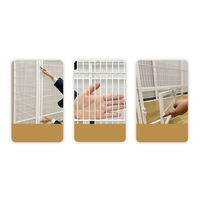 Grande cage d'élevage pour chats et maison moderne en métal pour chats, cage à oiseaux