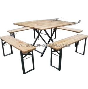 216, manifattura in legno pieghevole tavolo da birra Set/tavolo da birra e panca/giardino in legno/<span class=keywords><strong>Patio</strong></span>/tavolo da esterno - Product Image 1