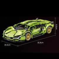 Vente en gros 1/14 Bricolage technique voiture blocs de construction assemblage bloc de construction voiture de sport
