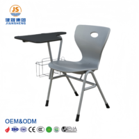 Chaises d'école de haute qualité Jiansheng avec bureau intégré et tablette d'écriture pour salles de classe