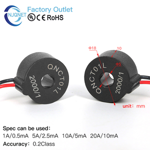 Mikrostromwandler QNCT01L 5A 2,5mA 10A 10mA 10A 5mA AC Mini-Stromsensor Ringtyp-Stromwandler CT-Transformator - Product Image 3