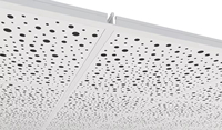 Plaque de plâtre perforée insonorisante certifiée CE et ISO pour l'absorption acoustique et la décoration intérieure