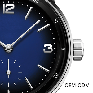 Reloj de Pulsera de Lujo de 42 mm, de Acero Inoxidable de Alta Gama, Elegante, con Segundero Pequeño, Esfera con Degradado Azul, 20 mm, para Negocios, Estilo Antiguo - Product Image 4