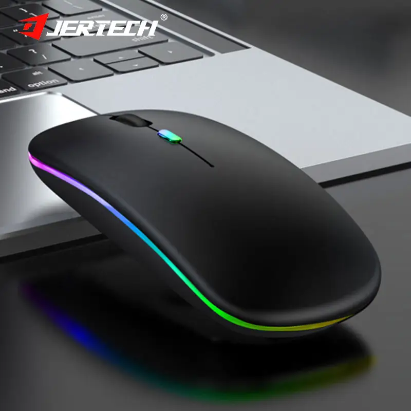 Custom Slim Portable Optical RGB Gaming BT 2.4G Dual Mode USB PC Laptop Computer Rechargeable Wireless Mouse