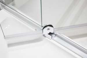 Kits de pantalla de cabina de ducha prefabricadas, recintos de ducha deslizantes de vidrio templado para Baño - Product Image 4