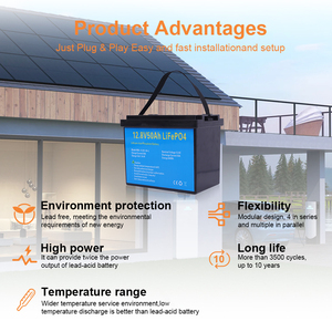 Batterie solaire LiFePO4 12,8 V 50 Ah, batterie lithium 12 V, batterie rechargeable à décharge profonde, batterie de stockage d'énergie, directement de l'usine en stock - Product Image 2