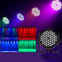 Haute luminosité 8 pièces/lot 54X3W rvb 3 en 1 couleur Led Par lumières boîtier de vol DJ Disco Led Parcans éclairage de scène fête KTV lampe