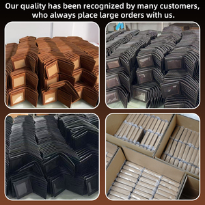 防水皮革设计师经典短款修身<span class=keywords><strong>2</strong></span>身份证信用卡夹纯全粒面皮革男士钱包 - Product Image 6