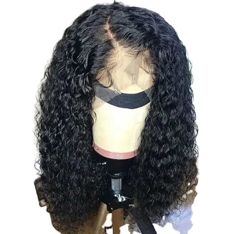 Apple Girl Wholesale 100% Virgin Afro Kinky Curly Human Hair Wig Natural Color Brazilian Hair Vendors Lace Front Wigs For Women