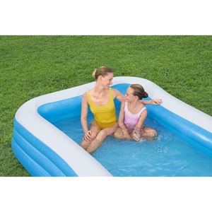 Estway-piscina familiar <span class=keywords><strong>rectangular</strong></span> <span class=keywords><strong>azul</strong></span> de lujo, 305x183x56cm, piscina <span class=keywords><strong>inflable</strong></span> para exteriores y bañera - Product Image 4