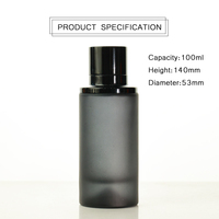 Flacon de parfum cylindrique en verre 50/100ml vide pour homme, flacon vaporisateur avec bouchon magnétique, emballage cosmétique en verre personnalisé avec logo