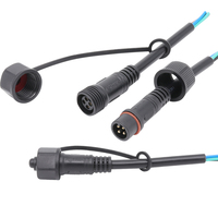 Eclairage Led Extérieur/Intérieur RGB/PCB Terminal Isolé Personnalisé M14 4Pin PVC Pré-moulé Circulaire Mâle Femelle Connecteur