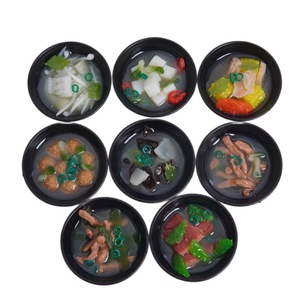 Porte-clés réaliste en forme de soupe miso, porte-clés créatif en forme de soupe de tofu aux fruits de mer, breloque de sac, jouet pour machine à griffes - Product Image 5