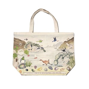 Sac fourre-tout en toile de coton écologique, imprimé aquarelle, grande capacité, réutilisable, sac à bandoulière pour cadeau souvenir - Product Image 1