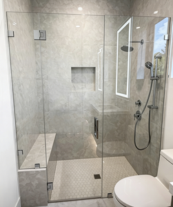 <span class=keywords><strong>Mampara</strong></span> de <span class=keywords><strong>Ducha</strong></span> con Bisagras Sin Marco para Renovación de Baños - Product Image 3