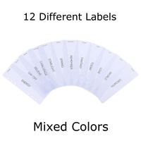 Yihe Meilleure Vente 12-Design Étanche Holographique A5 Étiquette Tableau de Bord pour Classeurs Budget Comme Insert à Feuilles Mobiles pour Organisateur