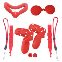 VR accessoires fabricant Silicone peau visage couverture contrôleur poignée dragonne lentille couverture pour OCULUS QUEST 2 Kit de protection de la peau