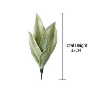 CL20007 piante artificiali Sansevieria pianta serpente finto verde tropicale foglie stelo per casa ufficio negozio arredamento giardino verde - Product Image 6