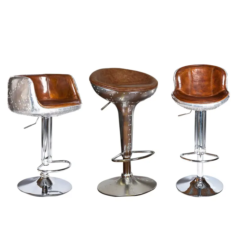 Antique Style Furniture Restaurant Home Industrial Bar Stools With Back