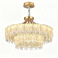 DUOMEIJU Suspension LED Nordique Nouveau Design avec Barre de Commande en Verre pour Restaurants et Salons
