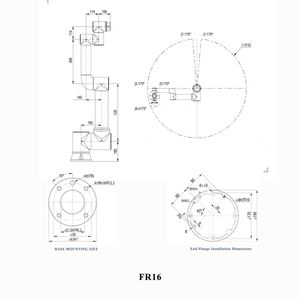 Robot Colaborativo de Seis Ejes FR10 FR16 10KG 16kg con Motor PLC, Alcance de 1034mm, Uso Industrial para Restaurantes/Cocina de Pollo Frito - Product Image 2