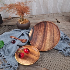 Vente en gros Plateau personnalisé en bois d'acacia noir Assiettes de restaurant pour la maison pour la nourriture - Product Image 4