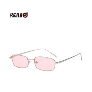 Kenbo Eyewear retrò rettangolare in metallo telaio moda piccoli <span class=keywords><strong>occhiali</strong></span> <span class=keywords><strong>da</strong></span> <span class=keywords><strong>sole</strong></span> per gli uomini delle donne - Product Image 6