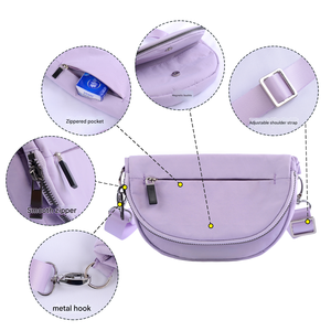 Tas Pinggang Wanita Model Selempang Anti Air Bahan Nylon Lulu, Tas Dada, Tas Pinggang, Tas Selempang Lucu, Tas Olahraga, Tas Messenger - Product Image 2