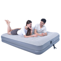Lit d'air avec pompe électrique, matelas gonflable floqué Queen 80 pouces, personnalisable OEM ODM