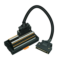 Servo SCSI50 SCSI 50 Feder klemmen Breakout Board DIN-Schienen montage 50-poliges 0,05 "Mini D-Band/MDR-Buchsen schnitts telle modul