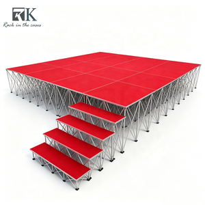 Kit de Escenario Resistente, Sistema de Equipamiento Modular para Escenarios, Plataforma de Escenario de Ensamblaje Rápido para Bodas en Venta - Product Image 1