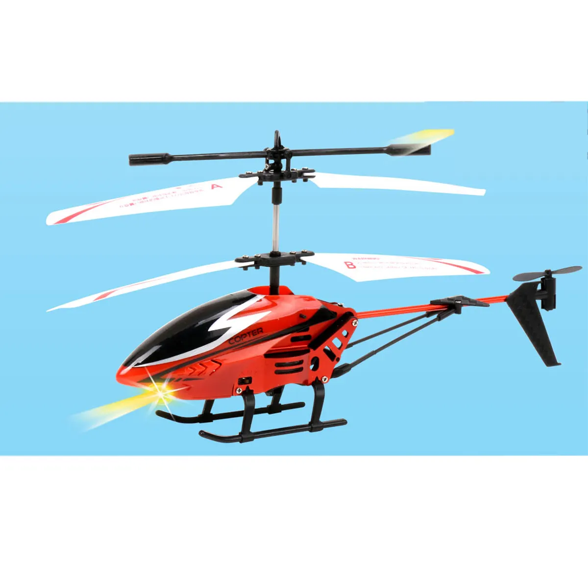 Gyro Aircraft Children Hold Large Helicopter with Light 2.5 Channels RC Helicopter Remote Control Helicopter Toys for Kid