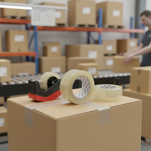 CASAMAX WL EF-6302 Nastro Adesivo Acrilico Monofacciale in BOPP Impermeabile, Rotolo da 45mm di Larghezza, 300m, per Sigillatura Cartoni, Elegante e Portatile - Product Image 3