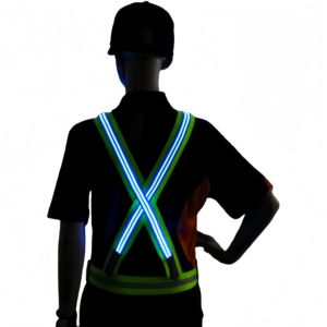 Gilet de sécurité LED à double fibre haute luminosité avec sauvetage d'urgence approprié: lutte contre l'incendie, <span class=keywords><strong>recherche</strong></span> et sauvetage, et sites sinistrés - Product Image 3