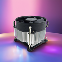 Aidecoolr 95*25mm Digital LED Cooling Fan 12V Rated Aluminium CPU Cooler 4-Pin Desktop Computer Processor Heatsink Fans Cooling