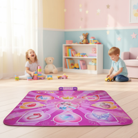 Tapis de danse électronique pour enfants avec musique intégrée et tapis de jeu lumineux, jouet interactif amusant pour un cadeau d'anniversaire, de Noël ou de l'Aïd