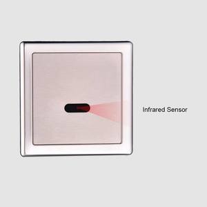 Vanne de chasse d'eau automatique sans contact à double chasse intelligente pour urinoir de salle de bain en acier inoxydable, économie d'eau, design moderne - Product Image 2