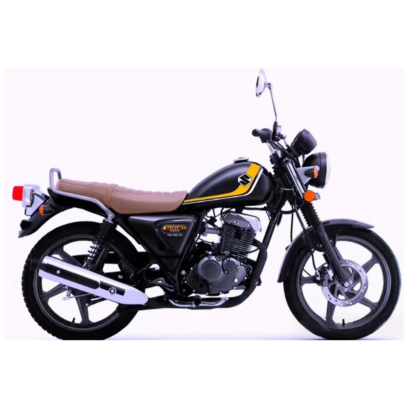 スズキ QS150 走行約7500km ETC.･USB電源付き GN125等お探しの方にも ホット鈴木 QS150-9A GN125 ストリートバイク、131kg、空冷エンジン搭載