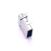 Adaptador de Conector USB Tipo-C de 24 Pines Soulin SMT, de Latón, Hembra, para Carga Rápida en Aplicaciones de PCB