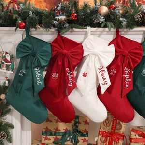 Custom Embroidery <b>Christmas</b> Stockings, <b>Personalised</b> Xmas Stockings with Name and Icon, Fireplace Hanging/<b>Christmas</b> <b>Tree</b> <b>Decor</b> - Product Image 1