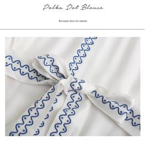 OEM abiti 2024 Vintage in lino di cotone bohémien moda nuova manica lunga ricamata in cotone per il tempo libero per il <span class=keywords><strong>giorno</strong></span> - Product Image 6