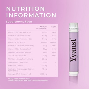 Collagène et acide hyaluronique de haute qualité, sans OGM, sans sucre, en solution orale pour améliorer la peau et réduire les rides, marque privée - Product Image 5