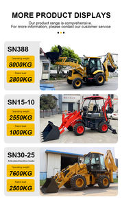 Mini Retroexcavadora Cargadora de Ruedas 388H, Capacidad de 3 Toneladas, Capacidad de Excavación, Motor Yuchai, Sistema Totalmente Hidráulico, 1 Año de Garantía, Hecho en China - Product Image 6