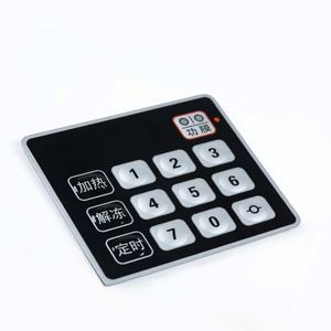 Claviers à membrane personnalisés, durables, résistants aux rayures et aux huiles, en PET PC, pour appareils électroménagers - Product Image 2