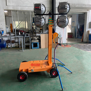 Chất lượng HMF955-L đầu tiên pushcart loại xây dựng điều chỉnh chiều cao của nhãn hiệu nâng 4 mét cao chiếu sáng di động tháp - Product Image 6