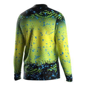 เสื้อตกปลาผู้ชาย แขนยาว คอซิป ¼ ซิป ระบายเหงื่อ แห้งเร็ว เสื้อออกกำลังกาย - Product Image 4