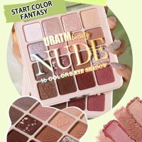 Palette multifonctionnelle de poudre minérale pour les yeux, le blush, l'illuminateur, le contour, finitions mates et scintillantes, imperméable, foncé, vente en gros
