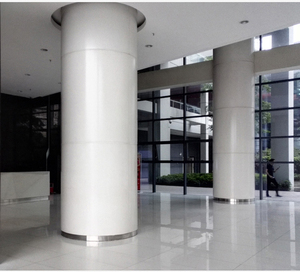Revêtement intérieur de colonne en acier inoxydable de haute qualité Couverture de colonne en aluminium sur mesure pour les murs rideaux de décoration de centre commercial - Product Image 5