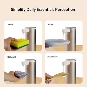 Distributeurs automatiques de savon liquide de haute qualité, originaux d'usine, en acier inoxydable brossé, pour la salle de bain, la cuisine <span class=keywords><strong>et</strong></span> la maison - Product Image 2