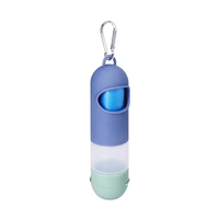 Vente en gros de distributeur de sacs à ordures pour chiens en forme de capsule avec bouteille de savon liquide rechargeable pour une élimination pratique des déchets d'animaux domestiques